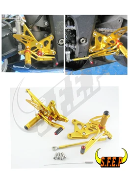

CNC Adjustable Rearset Foot Pegs Rest Pedal For Kawasaki ZX6R ZX636 2005-2006
