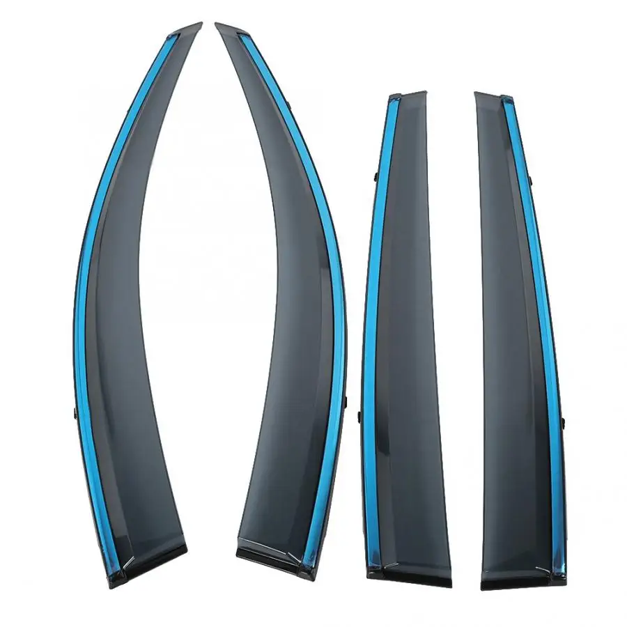 

4pcs Smoke Window Visor Vent Sun Shade Rain Guard Deflector for Toyota RAV4 2013 2014 2015 2016 2017 2018 car accessories
