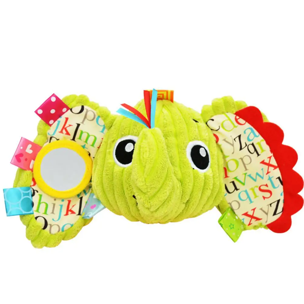 Baby Multi-functional Animal Plush Doll Rattle Ring Bell Bed Hanging Toy Teether Toys for Kids 