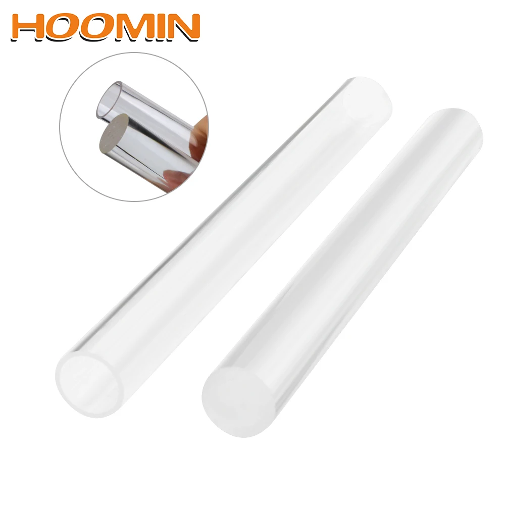 

HOOMIN Clay Acrylic Rod Round Tube Roller Clay Rolling Pin Non-Stick Art Craft DIY Tool Hollow Stick Clear Acrylic