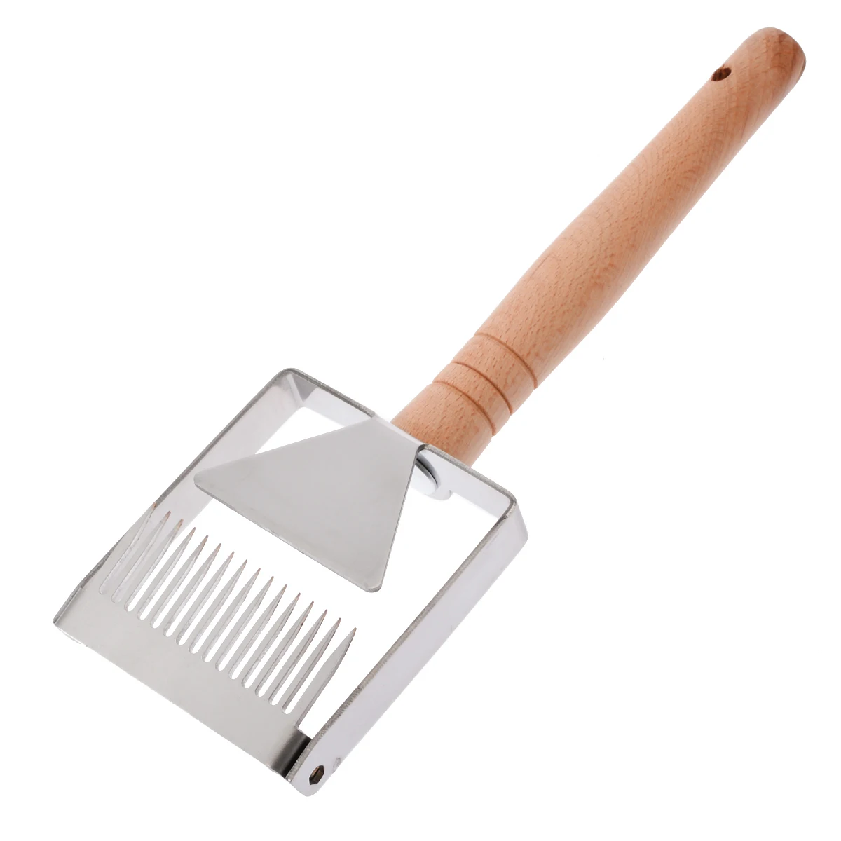 

Bee Hive Uncapping Fork Iron Honeycomb Honey Scraper Wooden Handle Uncapping Shovel Beekeeping Tool