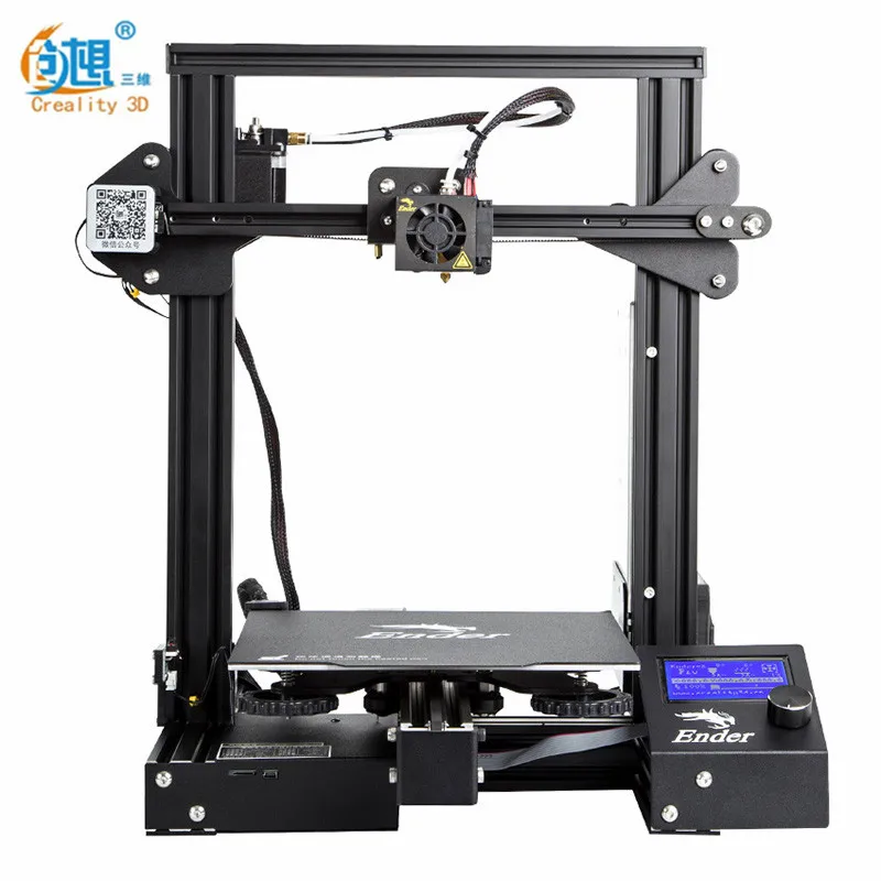 

2018 Creality3D Ender3 pro High Precision 3D Printer DIY Kit Steel Frame LCD Simple leveling method Megnetic Hot Bed Sticker