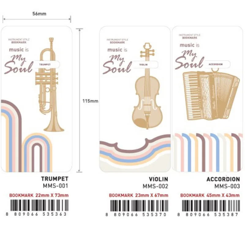 1 шт.. милые золотые металлические закладки для книг Kawaii Piano Guitar Trumpet Designs Book marks