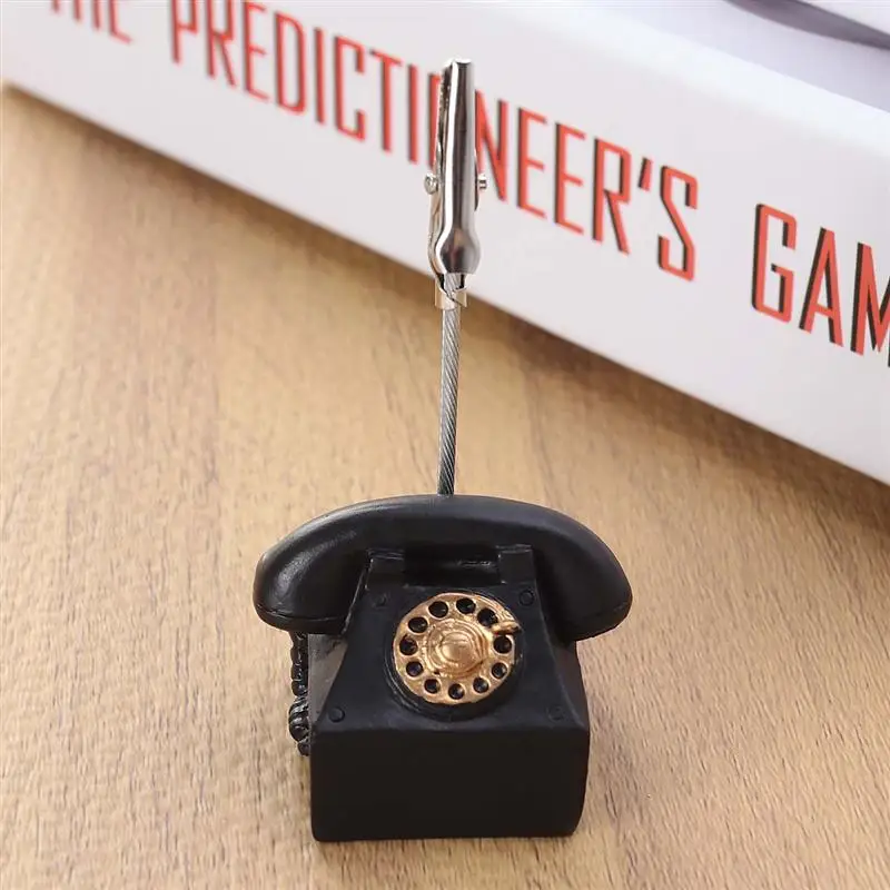 1pc Memo Clip Vintage Retro Resin Pratical Durable Note Clamp Table Decoration Clip Table Supplies Memo Folder