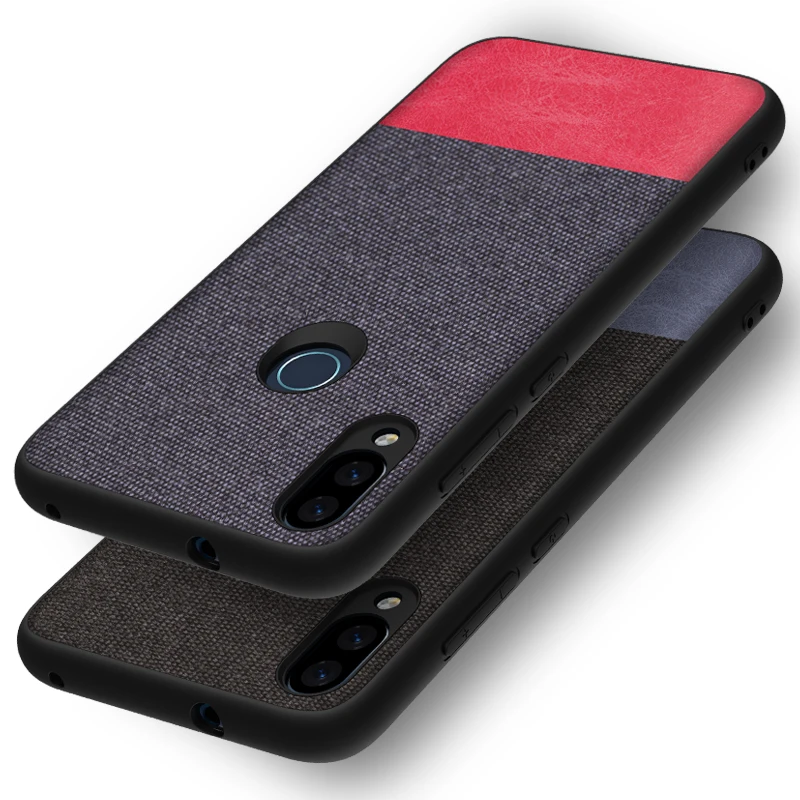 

For Xiaomi Mi Play Case New Mi Play Case Full protection Hybrid Cloth TPU Business Dark Gentleman Case For Xiaomi Mi Play Case