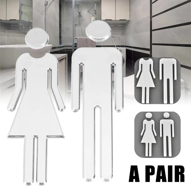 Adesivo DONNE DEGLI UOMINI Porta del Bagno Segno Bagno Bagno WC Porta Segno per Adesivo DONNE DEGLI UOMINI Porta del Bagno Segno Bagno Bagno WC Porta Segno per