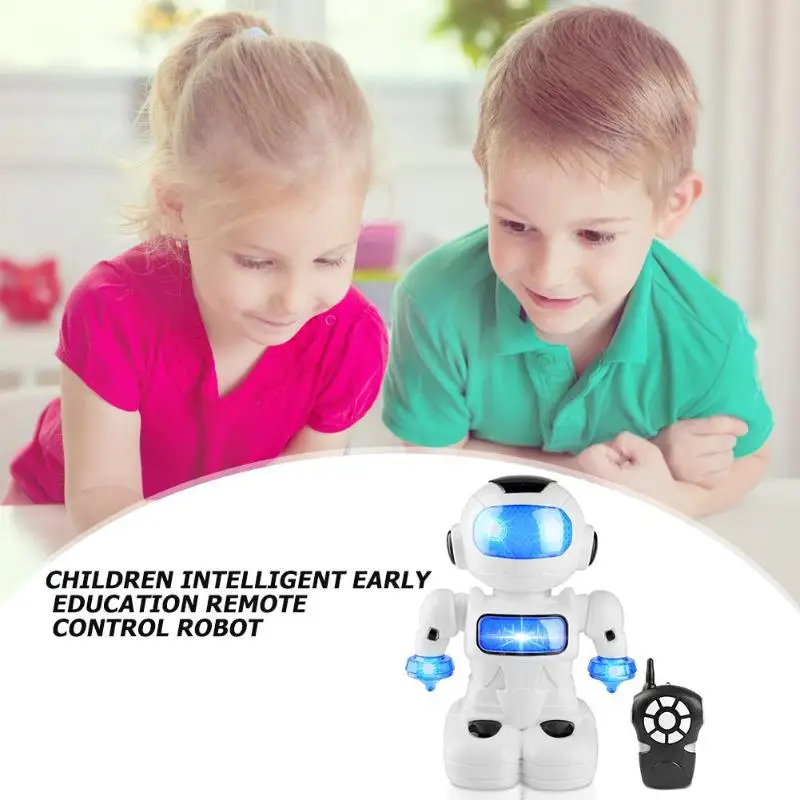 Smart RC Robot Toy Kids Sound Light Electric Robot Model Action Figure Toy Intelligent Educational Birthday Gift Gesture Control
