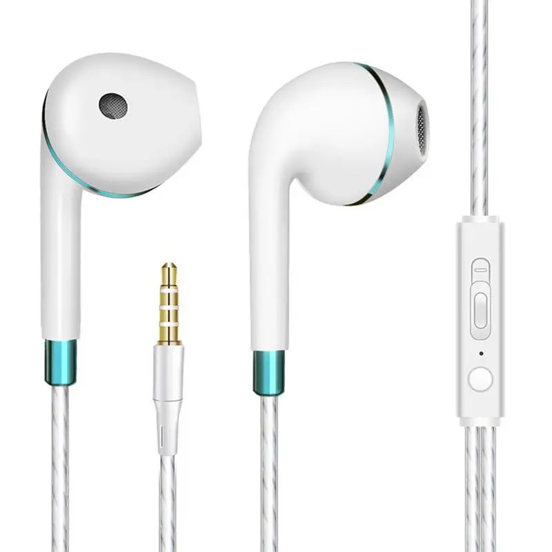 

Audio-Visual Earphone Subwoofer Wire-Controlled Portable Straight-Linearbuds Front Rear Music Sound Blue Rose Red Gold