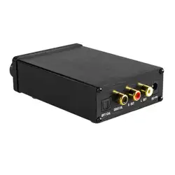 Xu20 мини hifi декодер звукового сигнала Amp Поддержка коаксиальный SPDIF/оптический Вход 6,35 мм для наушников Rca аудио выходной усилитель для ТВ Dvd