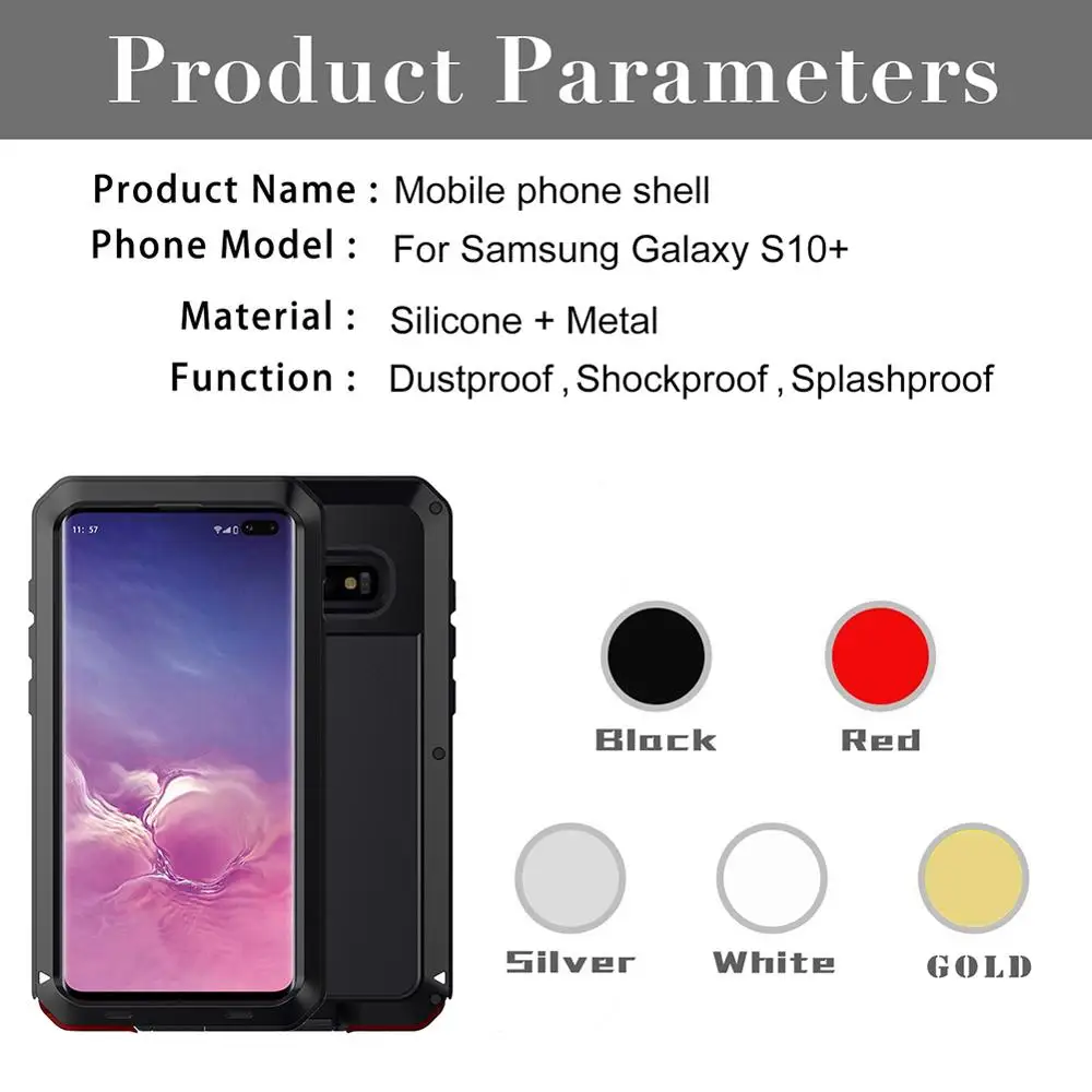 Роскошный Алюминиевый Чехол для Samsung galaxy S10 PLUS/s10E/s9/S8/S7/note10 S20 plus металлический