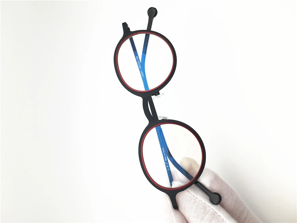 Оправа для очков из сплава, мужские ультралегкие Женские винтажные маленькие круглые очки по рецепту, очки в ретро-стиле, оптическая оправа, очки L5501