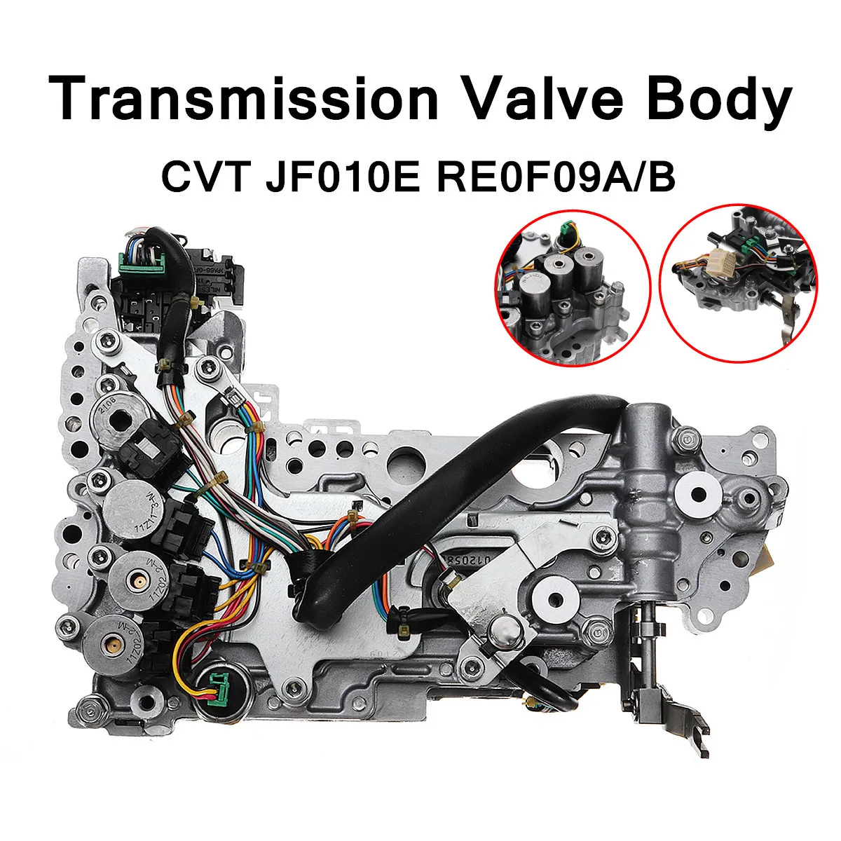 

CVT JF010E RE0F09A / B Transmission Valve Body for Nissan Murano Maxima Altima with Solenoids 31x21x11cm Iron + Aluminum