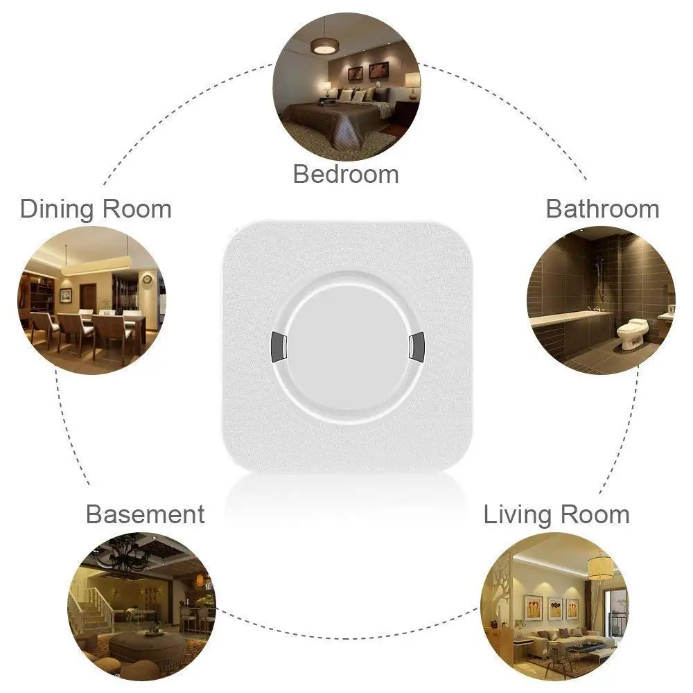 EU/US/UK Plug Muti Songs Optional Waterproof Touch Button Smart Home Welcome Doorbell Alarm Intelligent Wireless Doorbell EU/US/UK Plug Muti Songs Optional Waterproof Touch Button Smart Home Welcome Doorbell Alarm Intelligent Wireless Doorbell