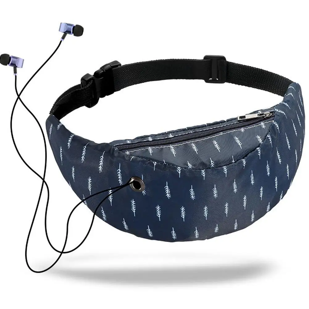 

Women Waist bag Unisex Zipper Chest Bag 3D Printing Outdoor Sports Hip Belt Waist Bags Travelling Mobile Phone Bags