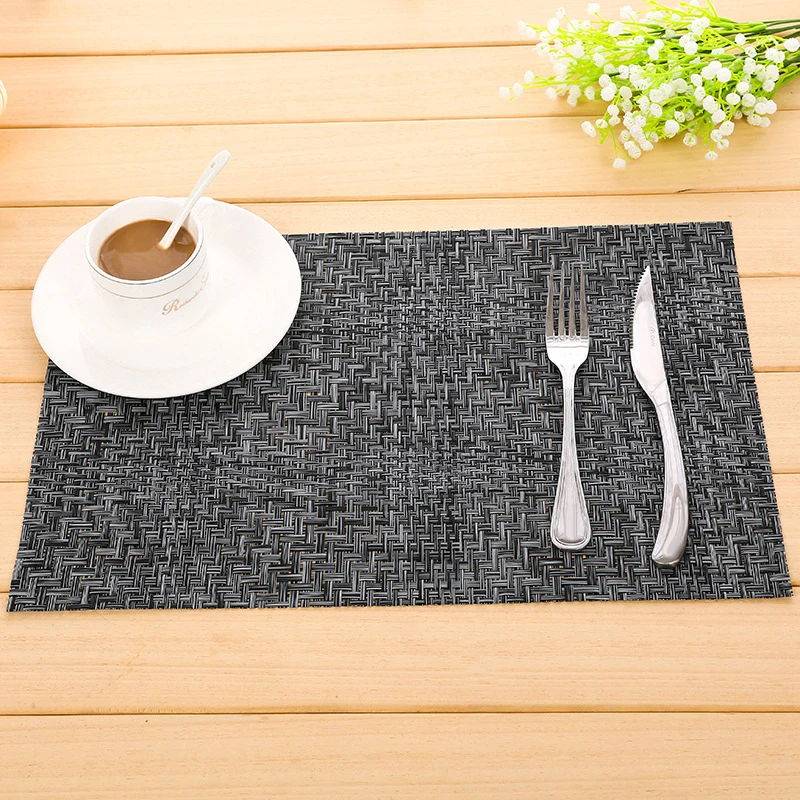 

4pcs/set Dining Table Pads Bowl Mat Set Kitchen Of Woven Home Place Insulation