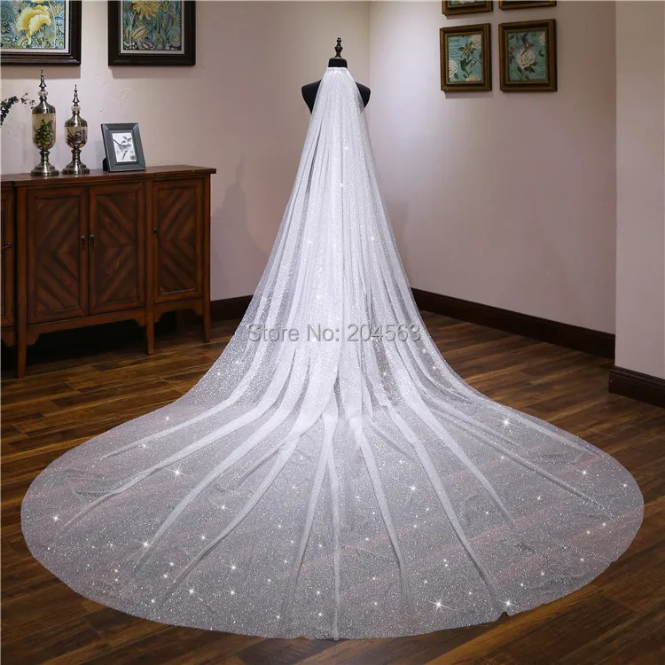 

2019 New Spark Wedding Veil Luxury Bridal Veils for Bride