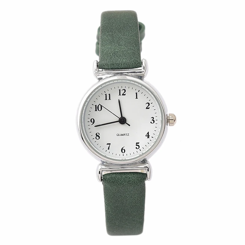 

Ulzzang Alloy Women'S Watch Retro Art Small Fresh Mini Leather Strap Mini Design Wrist Quartz Watch