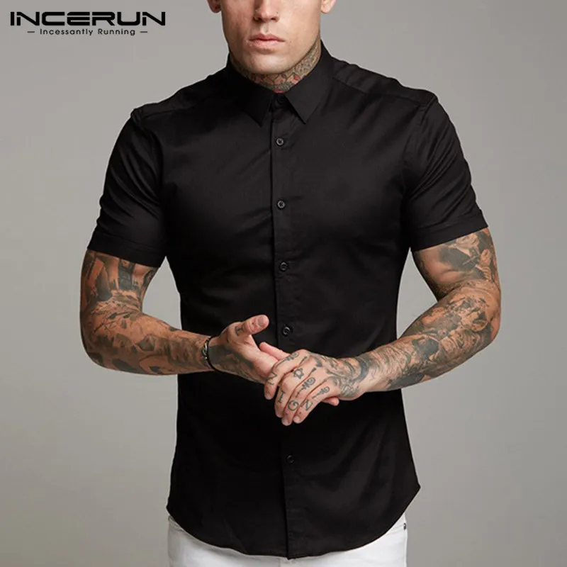 Joe Wenko Mens Button Down Fashion Slim Business Summer Short Sleeve Shirts Joe Wenko Mens Button Down Fashion Slim Business Summer Short Sleeve Shirts