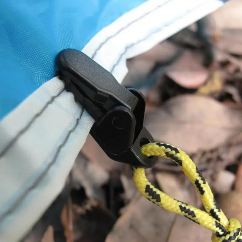 

10Pcs/lot Plastic Tent Camping Clamp Tighten Hand Set Clips 1.3Inch Tent Accessories Outdoor Camping Tent Alligator Cip Hook #19