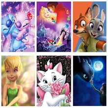 Полный 5D DIYCartoon алмазная живопись Набор для вышивки крестом мультяшная картина подарки круглая Алмазная вышивка мозаичный узор Декор для дома