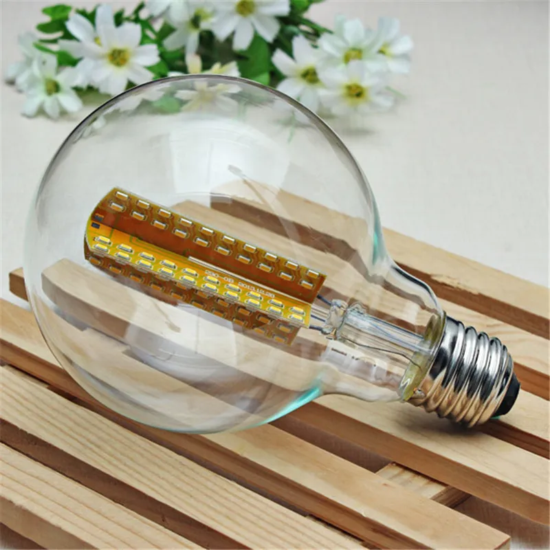 

CLAITE E27 Retro Edison Lamp 150mm 3W G95 Cross LED Filament Light Bulb 220V Vintage Edison Bulb E27 Incandescent Bulb