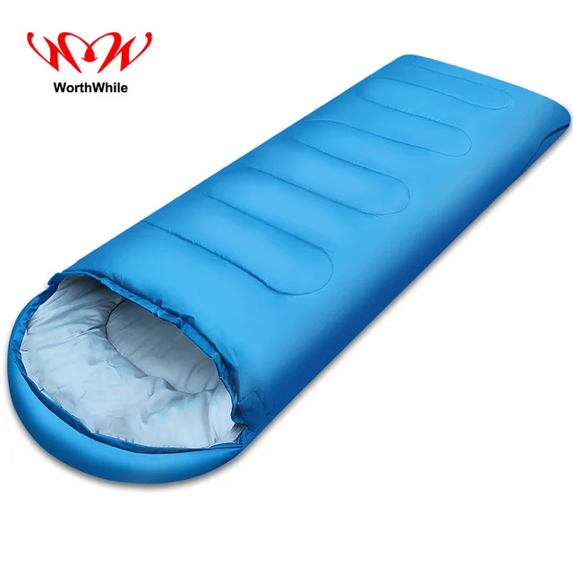 US $15.58 Worthwhile Outdoor Envelope Sleeping Bag Camping Travel Hiking Multifunction Ultra-light 1000g