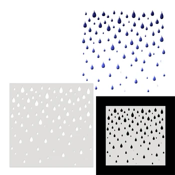 

Tears Water Drop Walls Stencil Kids Painting Decor PVC Stencils For Art Albums Diary Stamp Paper Card Crafts Diy Scrapbooking
