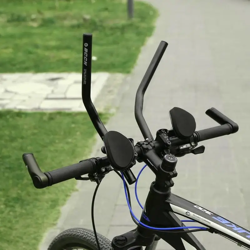 

1 Pair MTB Cycling Bike Rest Handlebar Aero Bar Bicycle Relaxation Handle Bar Triathlon MTB Road Bike Arm Rest Bar Bike Aerobars