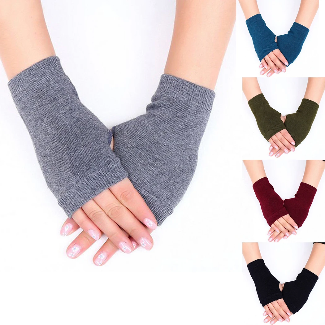 Buy Women Knitted Wool Gloves Winter Spring Warm