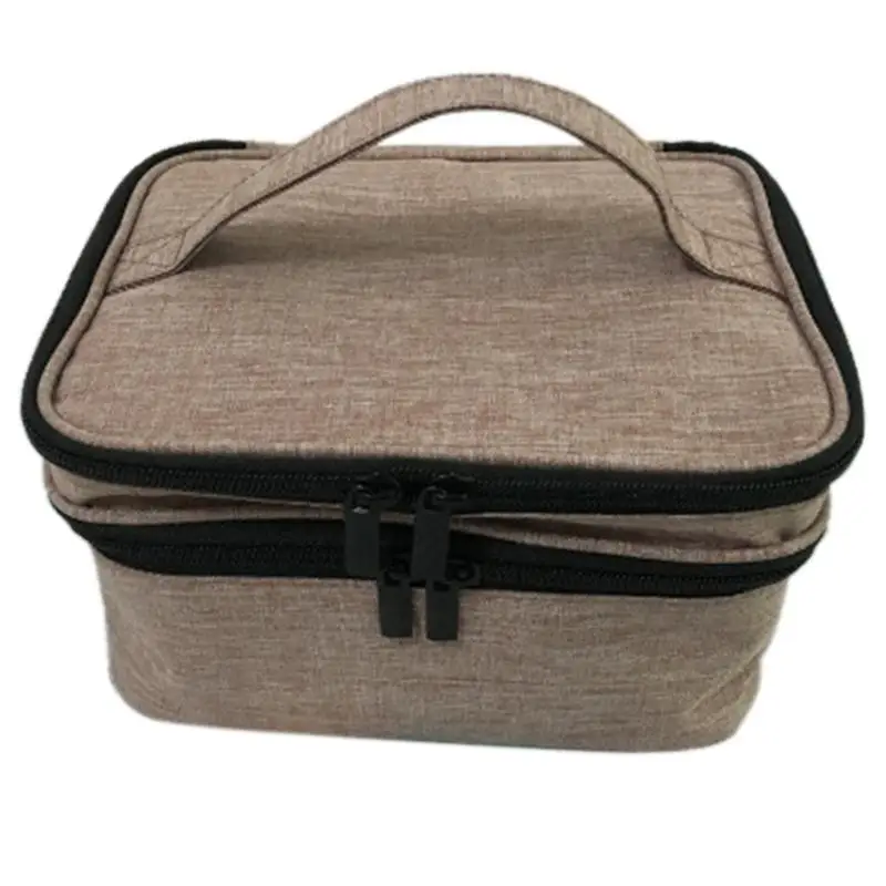 30 زجاجات زيت طبيعي حقيبة التخزين 5-30 مللي زجاجة زيت طبيعي صندوق تخزين مع الأسطوانة