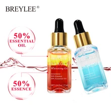 Breylee 2pcs Whitening Essential Oils Hyaluronic Acid Moisturizer Essence Rose Firming Facial Serum Anti-aging Face Skin Care