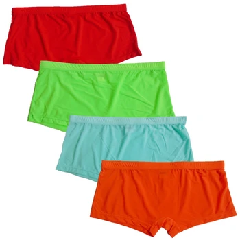 

4 Pcs/Lot Male panties Ice silk boxers panties comfortable breathable mens panties underwear man boxer men underwear