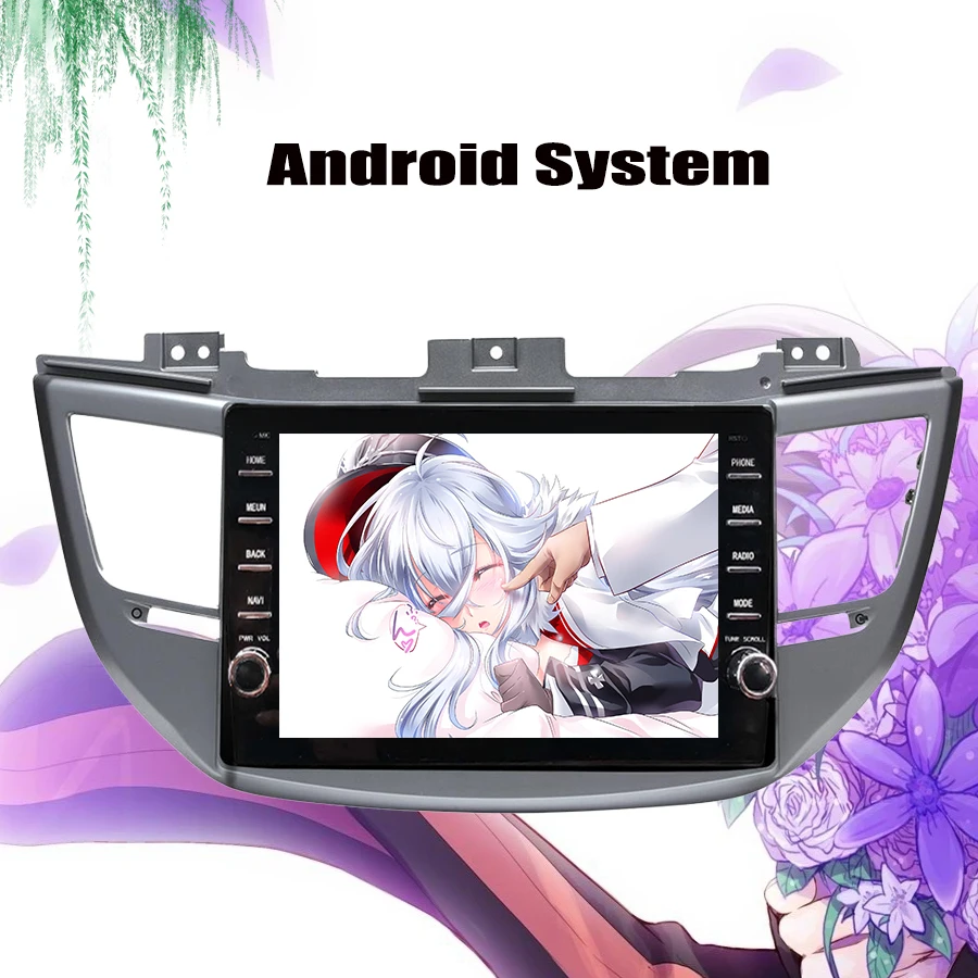 Cheap Android 9.0 Car dvd player for Hyundai Tucson/IX35 2016 2017 2Din 4+64GB Radio gps navigation stereo multimedia WIFI autoaudio 2