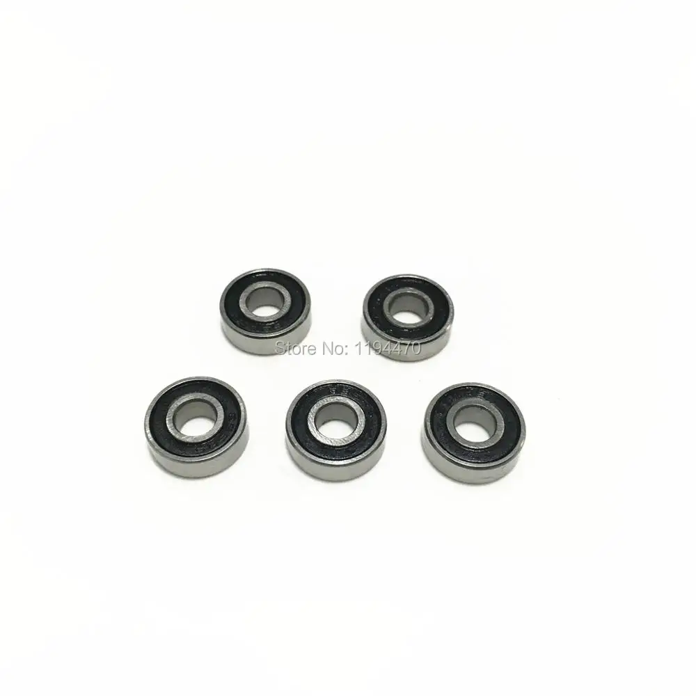 5 PCS 695-2RS 5x13x4 Miniature Ball Bearings Black Rubber Sealed Bearing