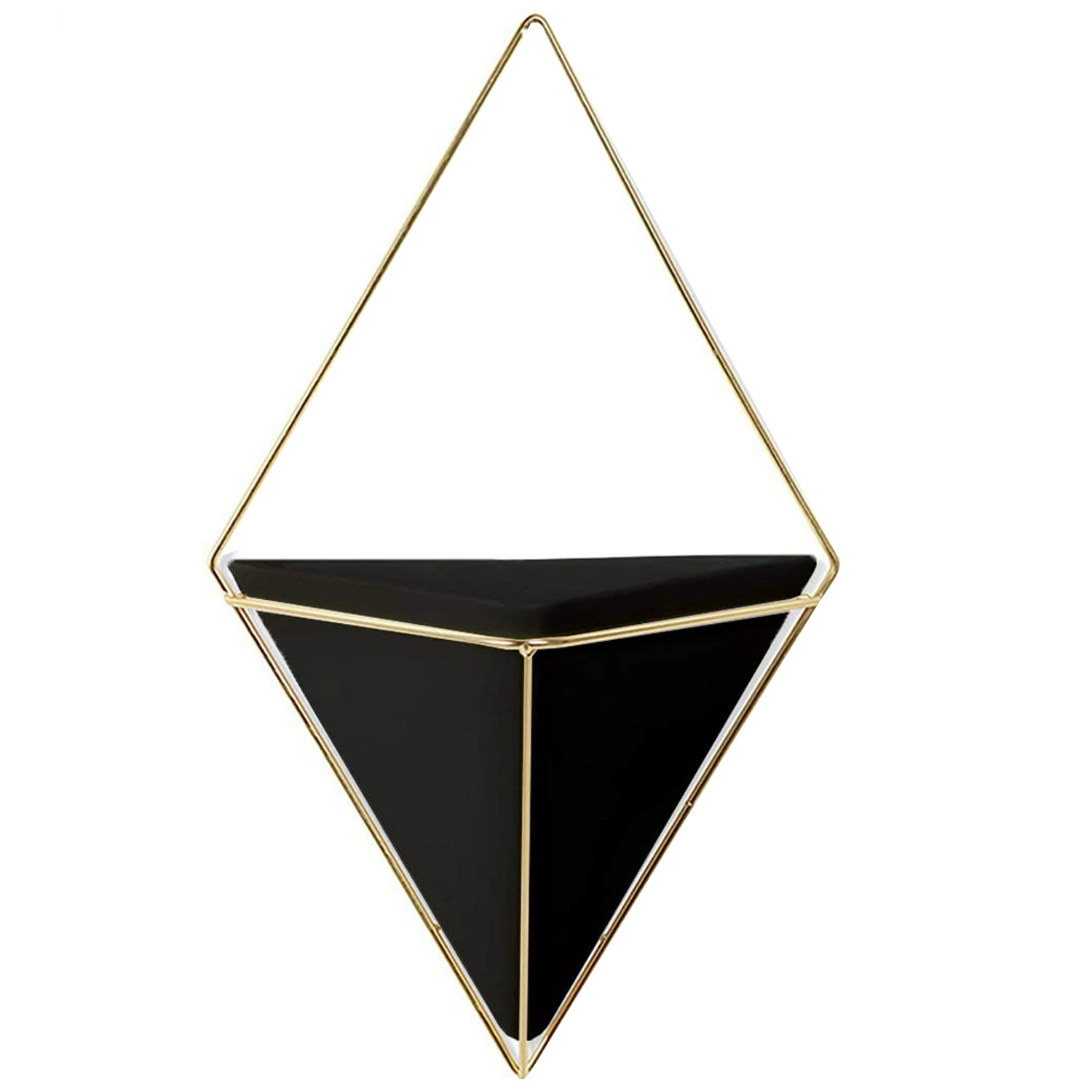 

Geometric Wall Planter , Decorative Hanging Planters Wall Decor Frame, Modern Wall Plant Holders In Black, Terrarium Planters