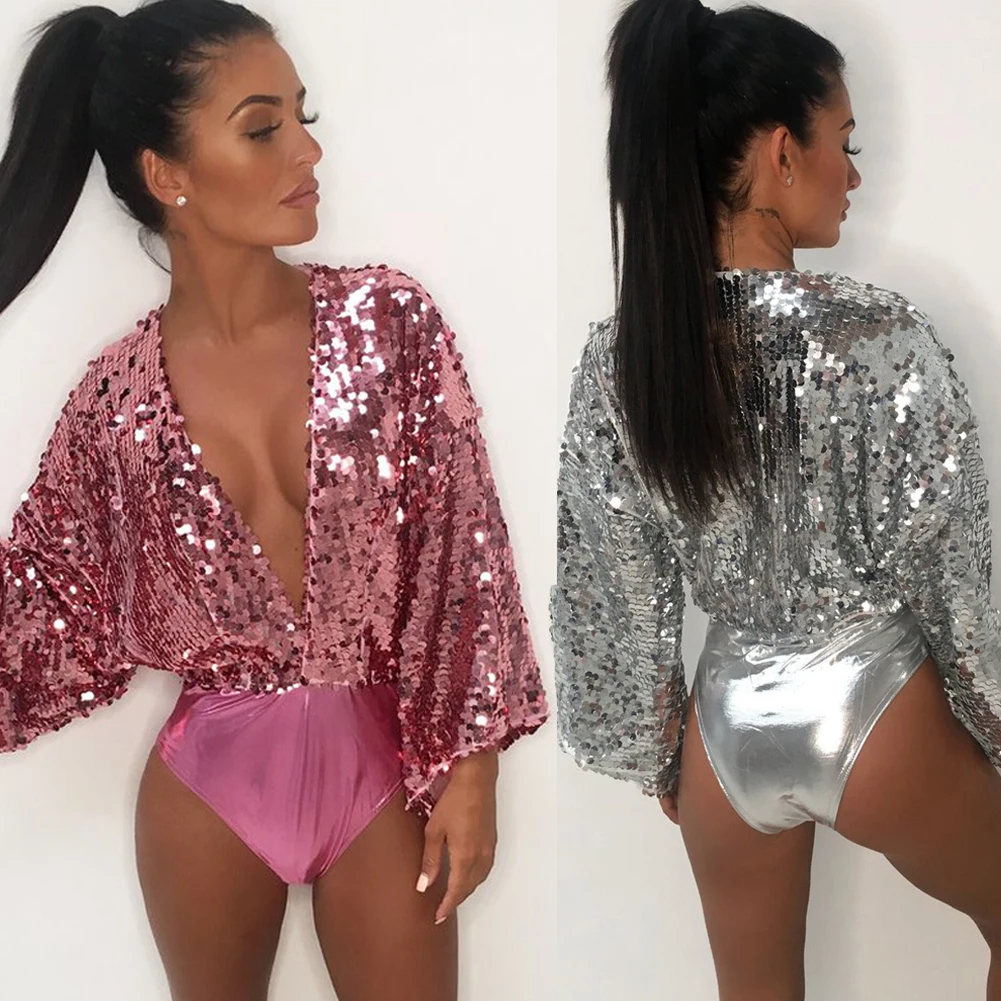 Hirigin Kardashian сексуальное бикини с глубоким V образным вырезом 2019 новые блестки