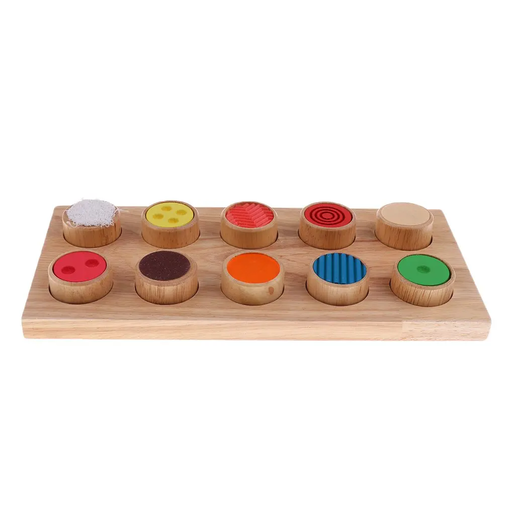  Rough and Smooth Touch Material Montessori Sensory Educational Enlightenment Toy Early Learning Tea - 32971767937