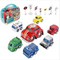 Детская сплава автомобиля отступить литья под давлением модель игрушки звук автомобиля игрушки для мальчиков детей Рождественский
