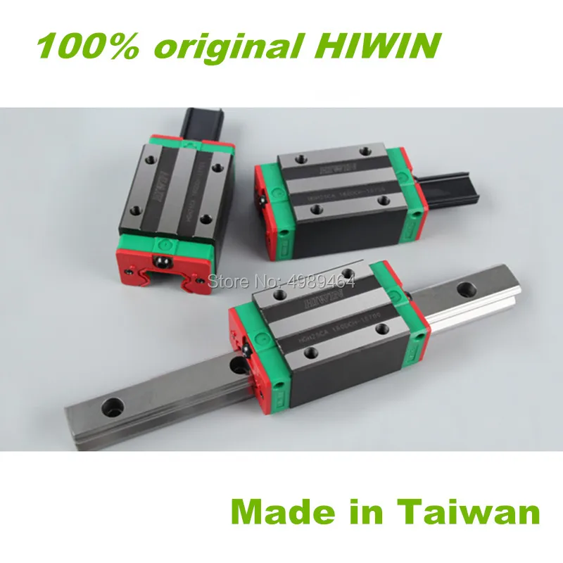 100% Оригинал HIWIN 2 шт. HGR20 200 мм 300 400 500 600 линейная направляющая + 4 HGH20CA