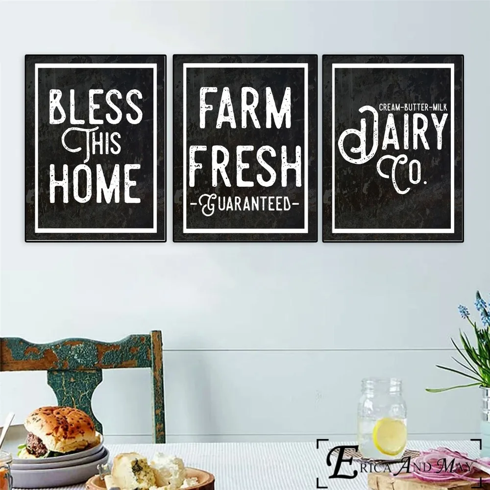 Farmhouse style print LIVE SIMPLY/" quote poster home Print 20 x 20 cm