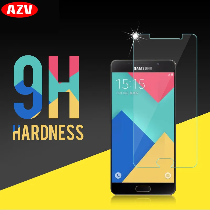

AZV 9H 2.5D Tempered Glass For Samsung Galaxy A9 A8 A7 A5 A3 2017 2016 A3 A7 A5 A8 2018 2015 Screen Protector Protective Film