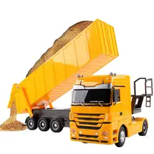 Для Benz самосвал RC 2,4 ГГц 6-канальный металла самосвалы дистанционного Управление RTR с зарядным Батарея с фронтальным погрузчиком подарок для детей