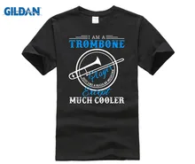 GILDAN I Am A Trombone Player T-shirt Trombone T-Shirt Patent Art Gift Trombone Patent Trombone Player Cotton T-shirt you had me at trombone logo men s sweat shirt