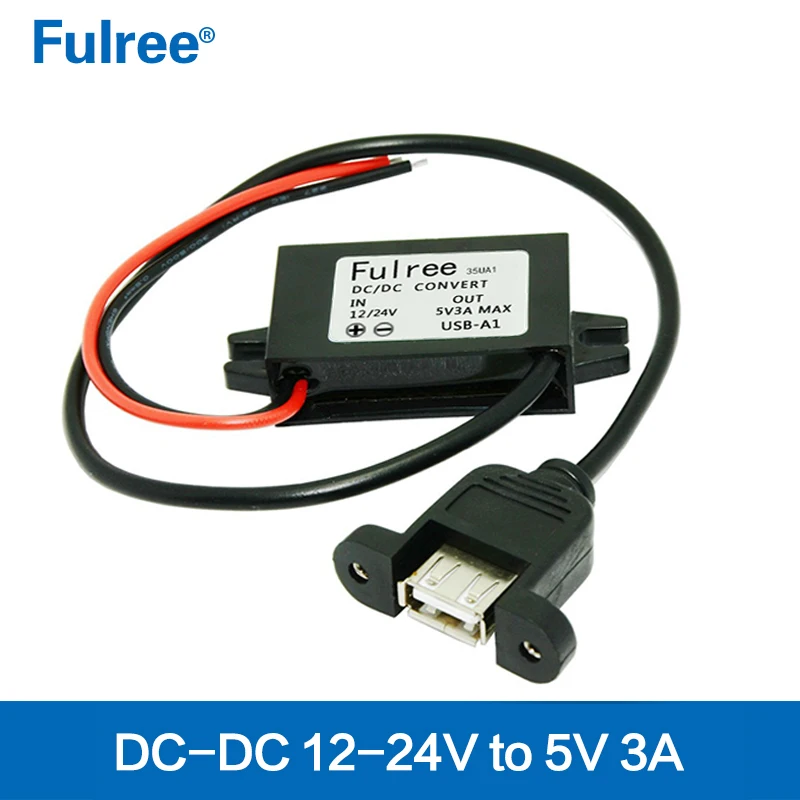 waterproof 12V 24V to 5V DC DC Step down Power Adapter Converter