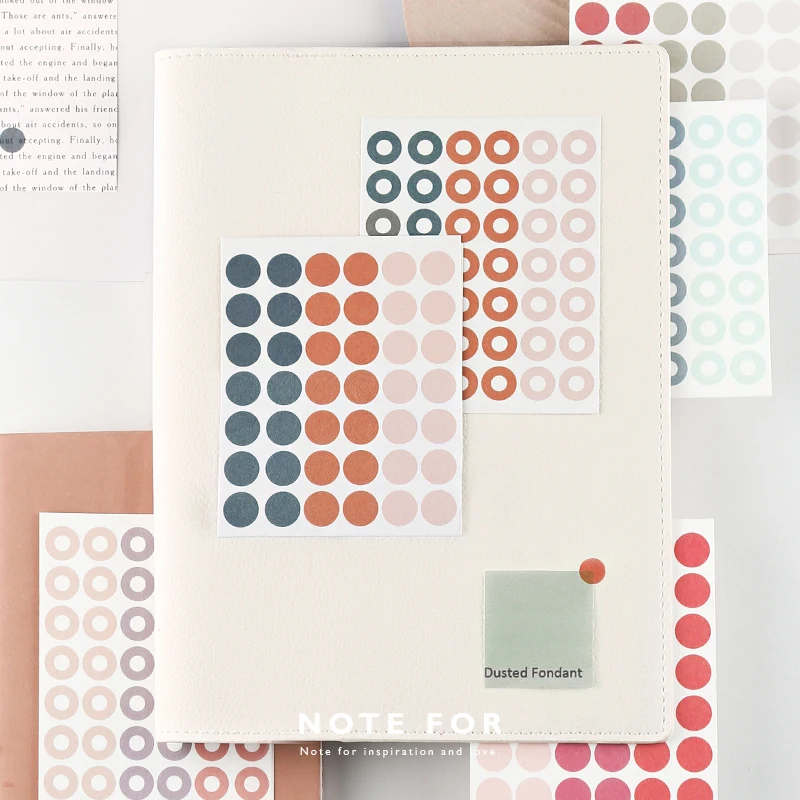 

MyPretties Morandi Color Round Label Circle Dot Stickers Planner Stickers Weekly Daily Schedule Mark Agenda Stationery Stickers