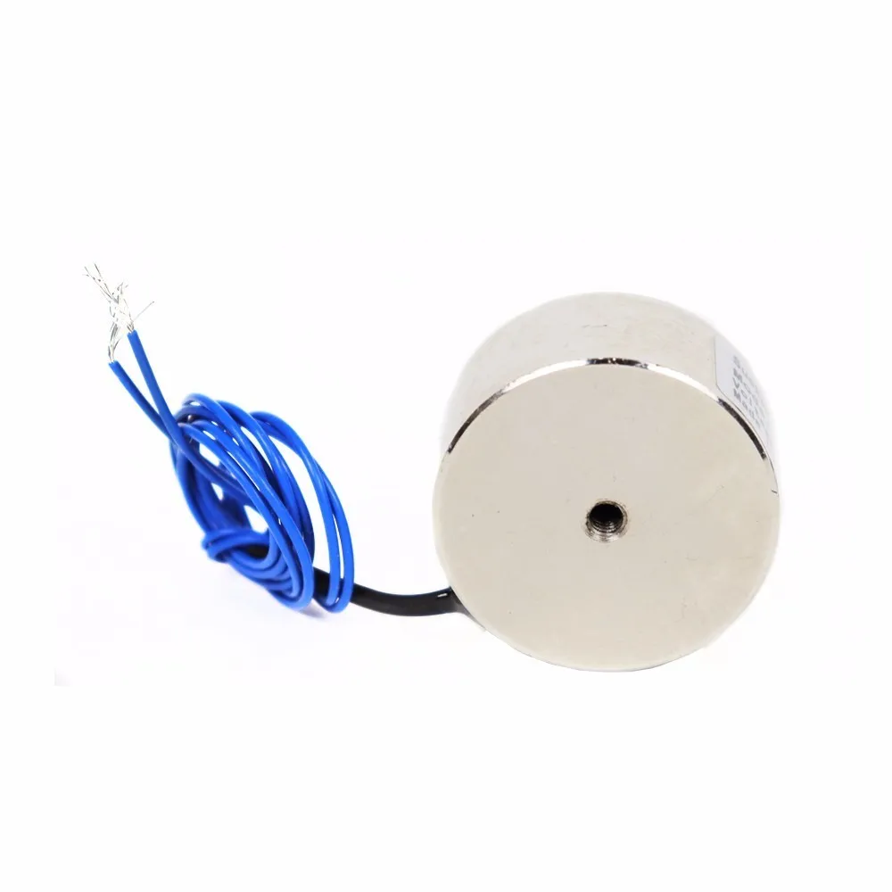 Фото 30*25 Dc 6v 12v 24v электромагнит подъема 12kg качество соленоида присоска держания Электрический магнит, принимаем нестандартные пользовательские №3