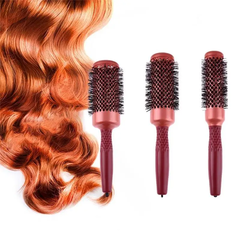 Round Hair Combs Aluminum Roll Brush DIY Hair Curling Comb Hair Scalp Massage Comb Hair styling hairdressing tools S/M/L Round Hair Combs Aluminum Roll Brush DIY Hair Curling Comb Hair Scalp Massage Comb Hair styling hairdressing tools S/M/L