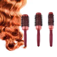 Round Hair Combs Aluminum Roll Brush DIY Hair Curling Comb Hair Scalp Massage Comb Hair styling hairdressing tools S/M/L Round Hair Combs Aluminum Roll Brush DIY Hair Curling Comb Hair Scalp Massage Comb Hair styling hairdressing tools S/M/L