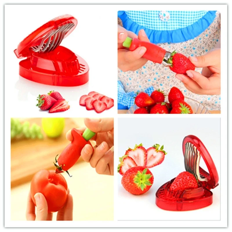 

Stalks Device Creative Gadgets Fruit Corer Tomato Kitchen Stalks Strawberry Strawberry Knife Slicer