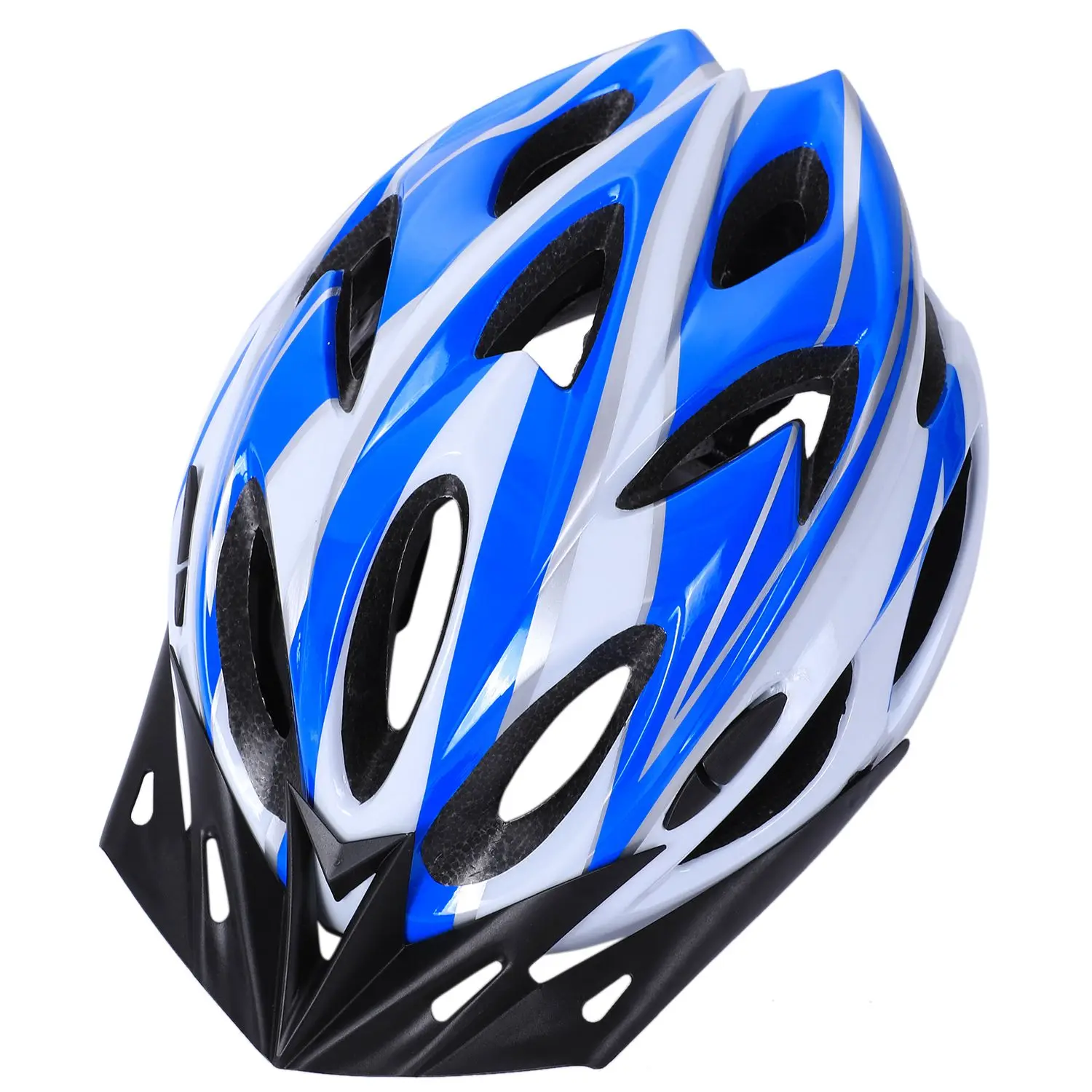 

Bicycle Helmet Bike MTB Cycling Adult Adjustable Unisex Safety Helmet(Blue + white)